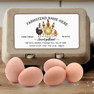 Funny Watercolor Farm Fresh Eggs Monogram Egg Ca