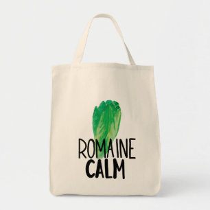 Funny Watercolor Lettuce Tote Bag