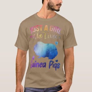 Funny Watercolor Sea Ocean Just A Girl Who Loves G T-Shirt