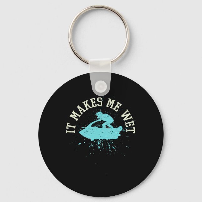 Funny Watercraft Rider I Funny Jet Skiing  Key Ring (Front)