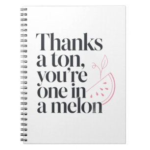 Funny Watermelon Coworker New Job Quote Notebook