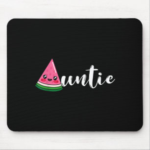 Funny Watermelon Fruit Lover Auntie Aunt Family Mouse Pad