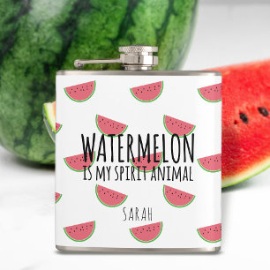 Funny Watermelon is my spirit animal flask