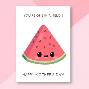 Funny Watermelon Mother's Day Card