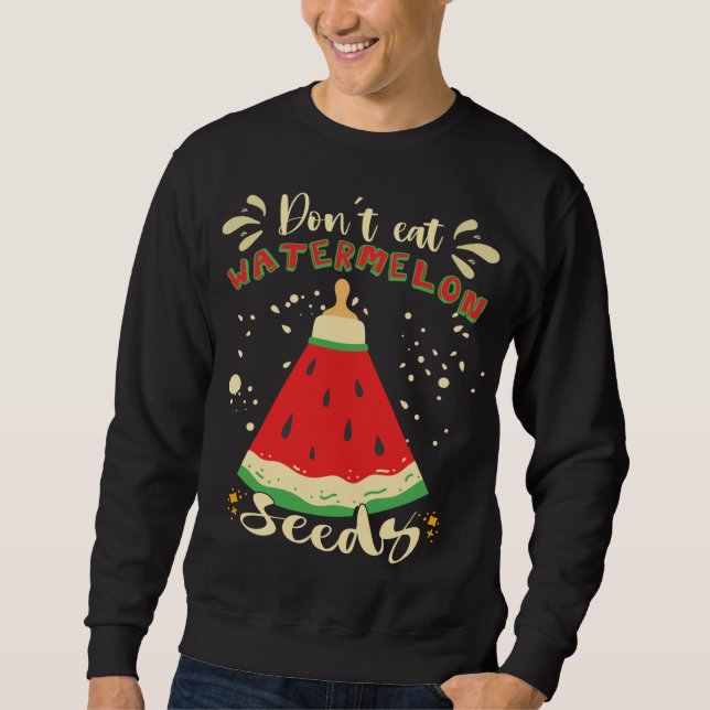 Funny Watermelon Seeds Sweatshirt (Front)