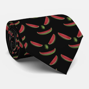 Funny Watermelons Emoticon Tie