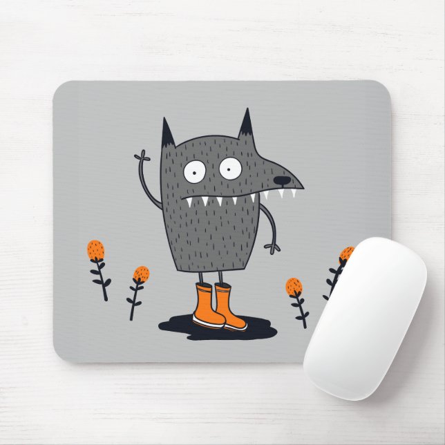 Funny Waving Monster Mouse Pad (With Mouse)