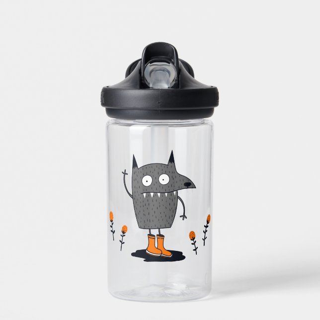 Funny Waving Monster Water Bottle (Front)