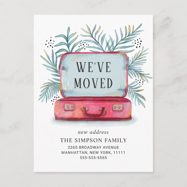 Funny We have Moved Moving Announcement Postcard (Front)