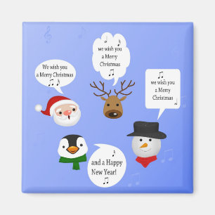 Funny We Wish You a Merry Christmas Magnet