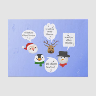 Funny We Wish You a Merry Christmas Tissue Paper