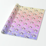 Funny We Wish You a Merry Christmas Wrapping Paper<br><div class="desc">Santa Clause,  reindeer,  penguin and snowman cartoon character figures singing the famous song: We wish you a Merry Christmas. Funny,  cute and humorous illustration for Christmas and New Year. Ombre pastel rainbow background with sheet music.</div>