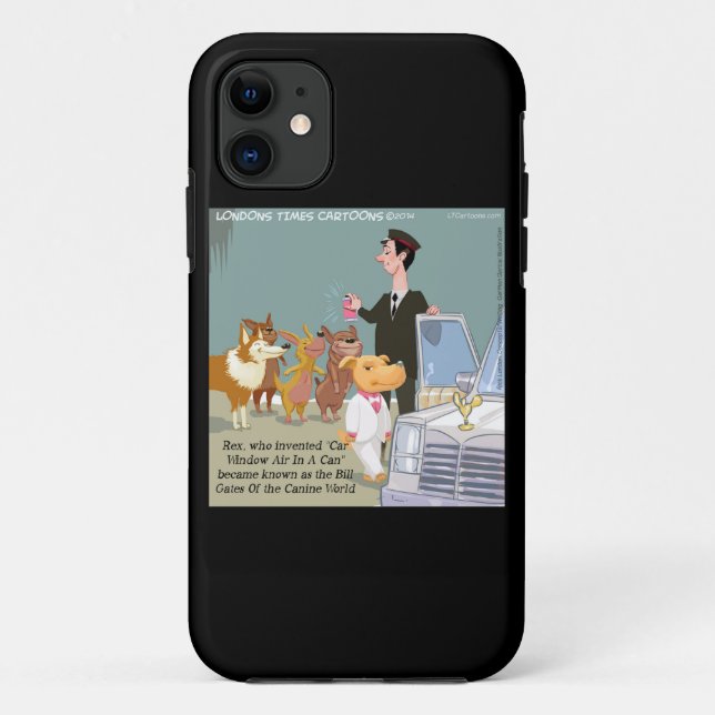 Funny Wealthy Dog iPhone 5 Case (Back)