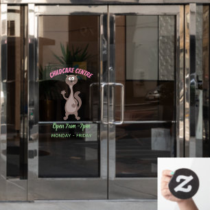 Funny weasel cartoon illustration