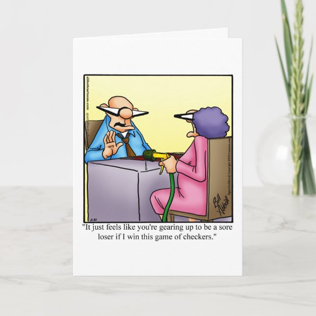 Funny Wedding Anniversary Humour Greeting Card (Front)