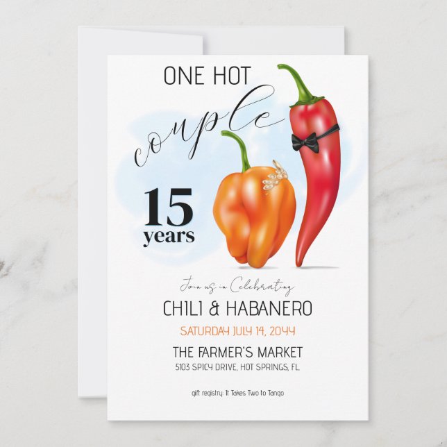 Funny Wedding Anniversary  Invitation (Front)