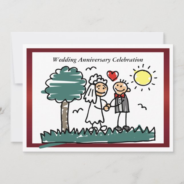 Funny Wedding Anniversary Invitation (Front)