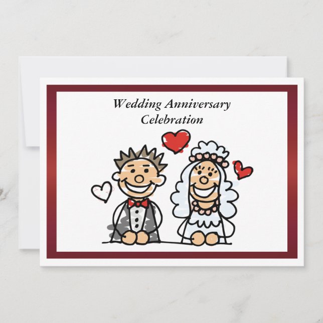 Funny Wedding Anniversary Invitation (Front)