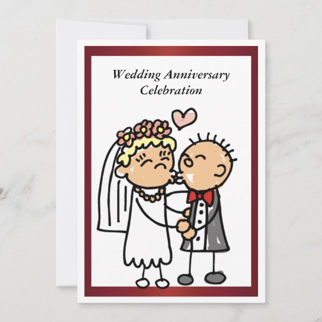 Funny Wedding Anniversary Invitation (Front)