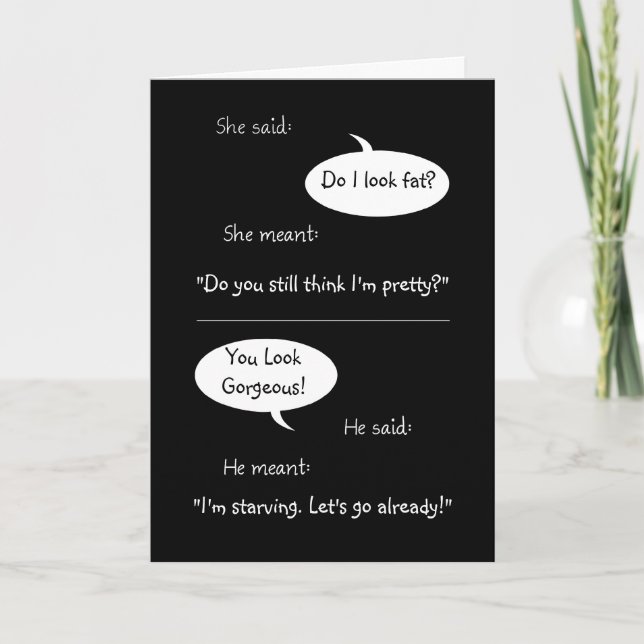 Funny Wedding Anniversary Married Humour Card (Front)