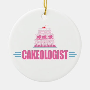 Funny Wedding Cake Lover Ceramic Tree Decoration