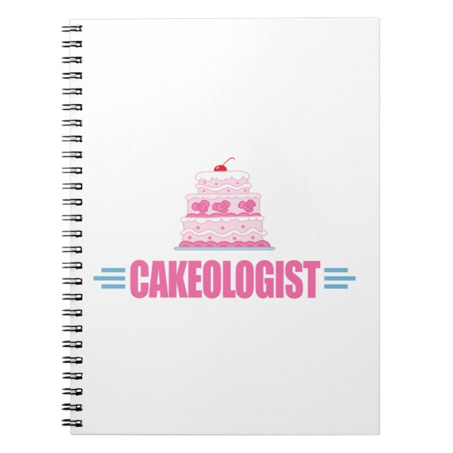 Funny Wedding Cake Lover Notebook (Front)