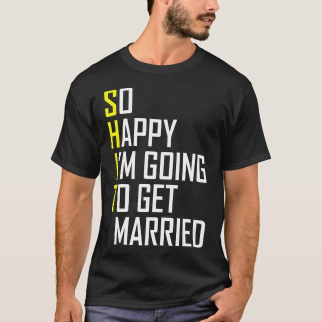 Funny Wedding Gift Sarcastic Groom Bride Wedding T-Shirt (Front)