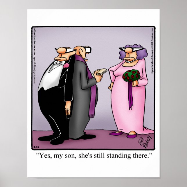 Funny Wedding Humour Poster (Front)