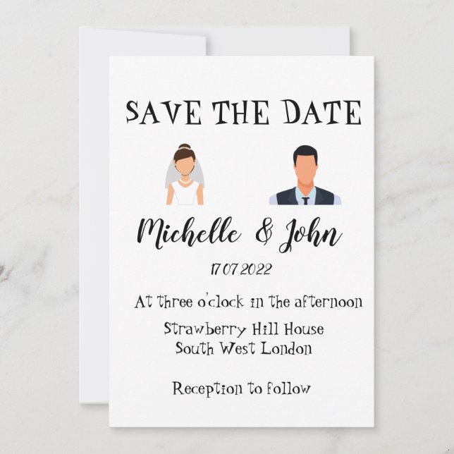 Funny Wedding Invitation  (Front)