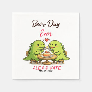 Funny Wedding Save the Date Napkin