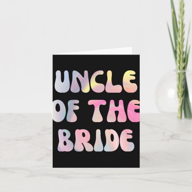 Funny Wedding Uncle Of The Bride  Card (Front)