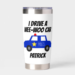 Funny Wee-Woo Car Cartoon Mug Insulated Tumbler