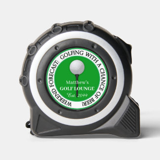 Funny Weekend Golf Lounge Tape Measure 1