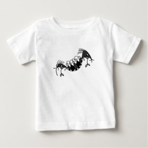 Funny weird monster reptile drawing baby T-Shirt