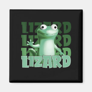 Funny Weirdcore Animal Women Men Lizard Lizard Liz Magnet