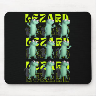 Funny Weirdcore Animal Women Men Lizard Lizard Liz Mouse Pad