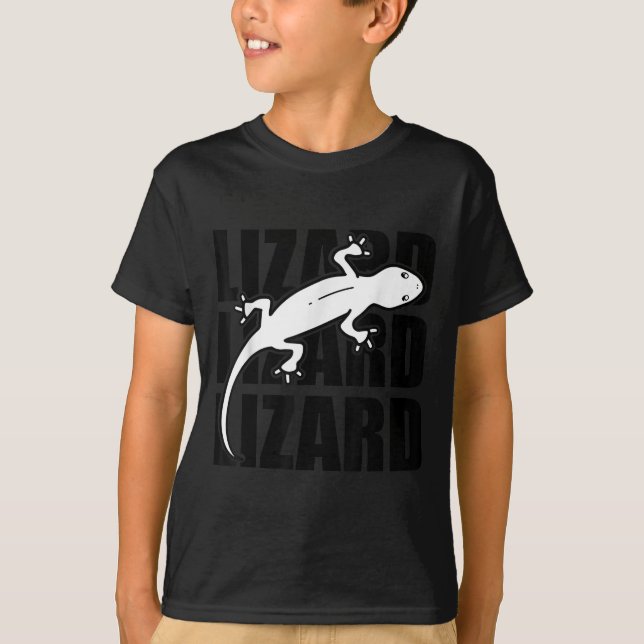 Funny Weirdcore Lizard Lizard Lizard Meme Animal W T-Shirt (Front)