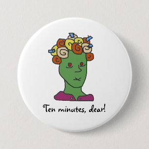 Funny WEIRDOS Sleepy Cartoon 7.5 Cm Round Badge