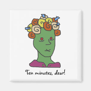 Funny WEIRDOS Sleepy Cartoon Magnet