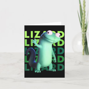 Funny Weirore Lizard Meme _ 3d Surreal Animal  Card