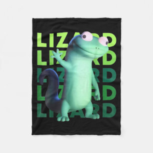 Funny Weirore Lizard Meme _ 3d Surreal Animal  Fleece Blanket