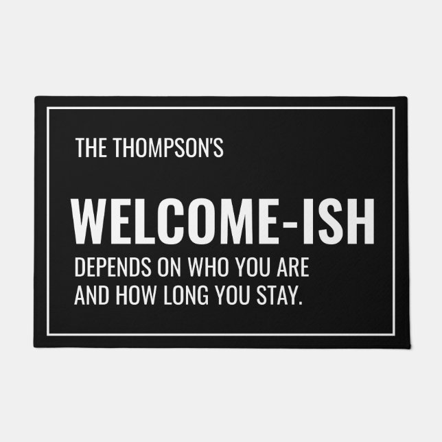 Funny Welcome Door Mat (Front)