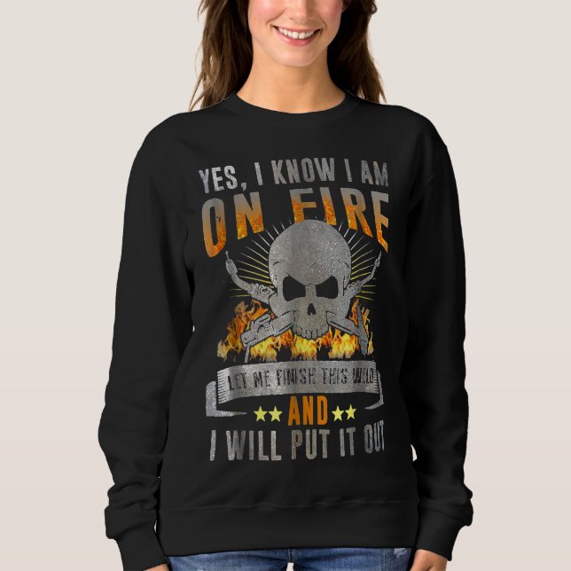 Funny Welder  I Am On Fire Tees (Front)