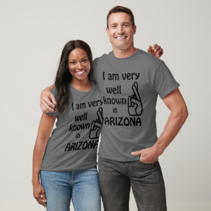 Funny Well Known in Arizona Raglan T-shirt