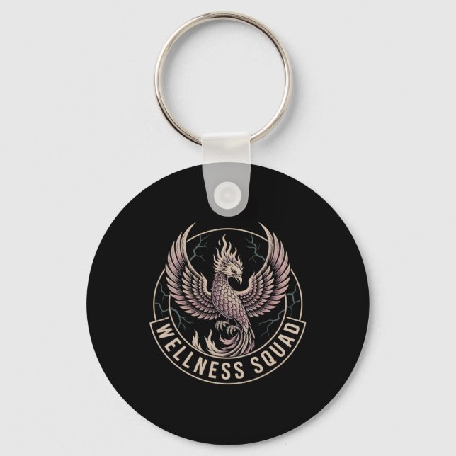 Funny Wellness Squad Recovery Squad Sobriety Pt Re Key Ring (Front)
