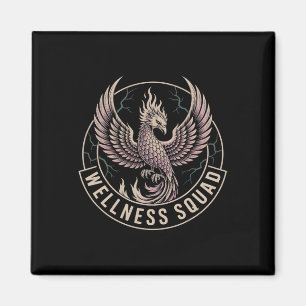 Funny Wellness Squad Recovery Squad Sobriety Pt Re Magnet