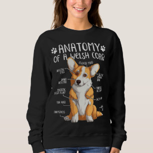Funny Welsh Corgi Dog Anatomy Dog 437 Sweatshirt