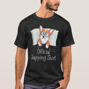 Funny Welsh Corgi Power Napper Dog Lover Napping T-Shirt