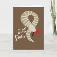 Funny Western Hognose Snake Get Well Card