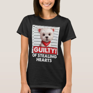 Funny Westie West White Terrier Dog Breed Valentin T-Shirt